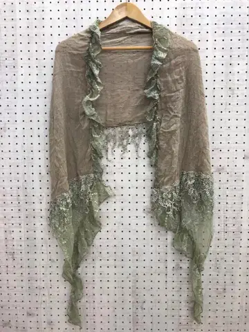 페어리 빈티지 그런지 구제 의류 잡화 레이스 트리밍 스톨 숄