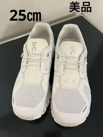 On 클라우드 5 화이트 스니커즈 25.0cm