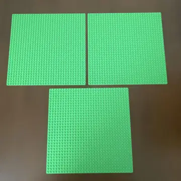 LEGO 그린 컬러 25.5 25.5cm 베이스 대형 플레이트 3개