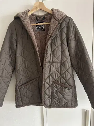 LAVENHAM 브라운 퀼팅 자켓 베이크루즈