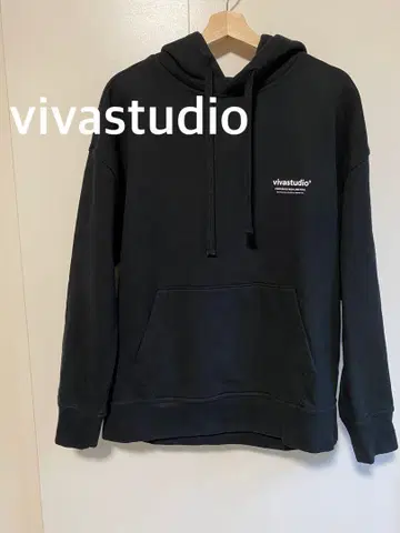 vivastudio 비바스튜디오 블랙 후드티 풀오버 후드티 M