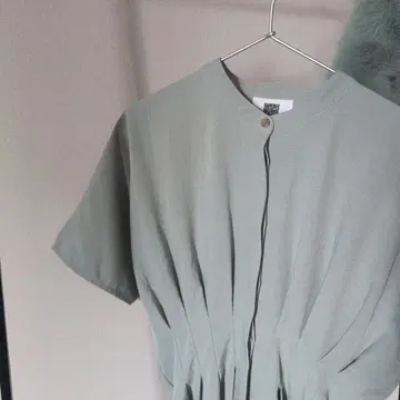 COTORICA. 린넨 라이크 허리 턱 원피스