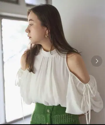 SNIDEL 2way 볼륨 슬리브 블라우스