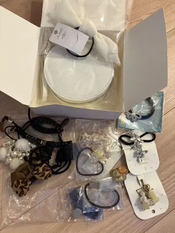 헤어 액세서리 파우치 세트