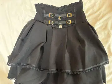 LIZLISA 2단 리본 벨트 치마바지 리즈리사 치마바지