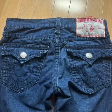 TRUE RELIGION JEANS 빈티지 남성용 플레어 데님