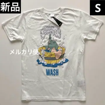 새상품 디즈니 덤보 WASH 빈티지 T셔츠 레어 S사이즈 화이트
