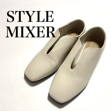 STYLEMIXER 커팅 플랫슈즈 스퀘어토