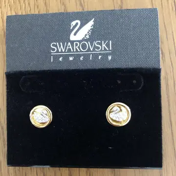 스와로브스키 Swarovski 백조 모티브 귀걸이