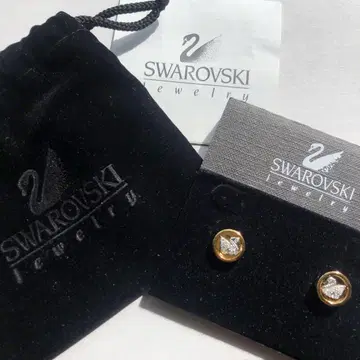 스와로브스키 Swarovski 백조 모티브 귀걸이