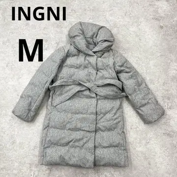 170 INGNI 다운 롱 코트 히요쿠 그레이 잉그