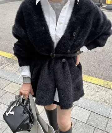 YONFA 샤기 루즈 가디건 [ 새상품급 ]