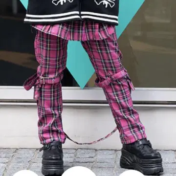 [미사용 새상품] ACDC RAG 본지티 팬츠 PINK TARTAN