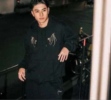 NOBODY BONE WING LOGO ZIP HD SWEAT