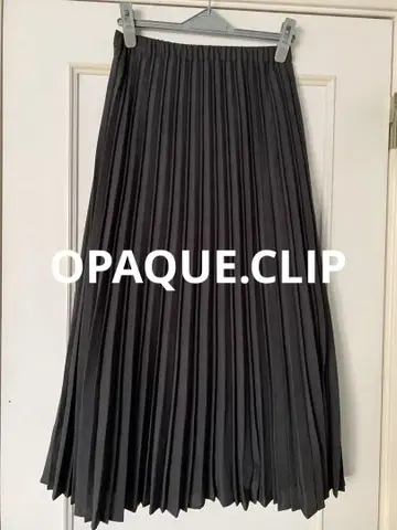 새상품급 OPAQUE.CLIP 오페크 플리츠 롱 스커트 38 M
