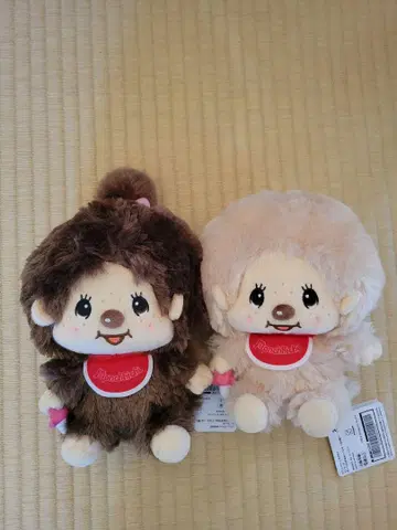 몬치치 통통 오테다마 봉제 인형 2체 세트
