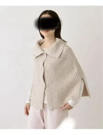 애프터눈 티 2WAY 리브 판초