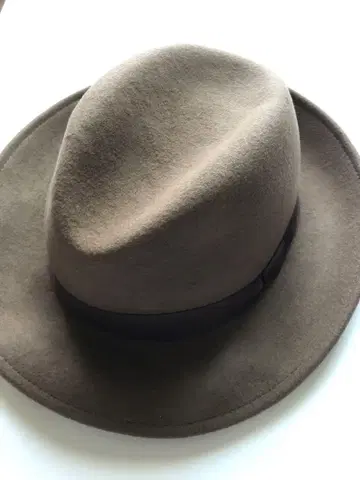 택 포함 미사용 새상품 브라운 울 펠트 햇