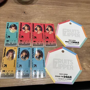 FRUITS ZIPPER 스티커 라라포트 컴플리트 전원 에마