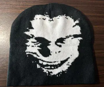 에이펙스 트윈 비니 니트 aphex twin 모자 캡 블랙