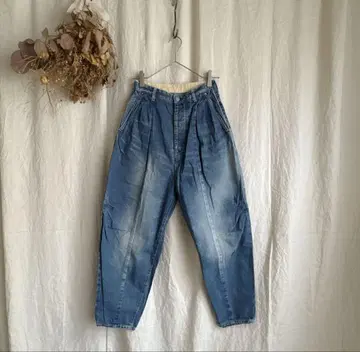 미나 페르호넨 2024SS every day 턱 데님 팬츠 34