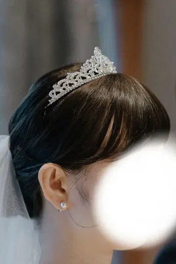 새상품급 티아라 실버 웨딩 액세서리 오하시
