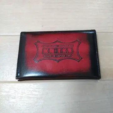 닉스 Knicks 유리 가죽 명함지갑 빨간색 (박스 있음)
