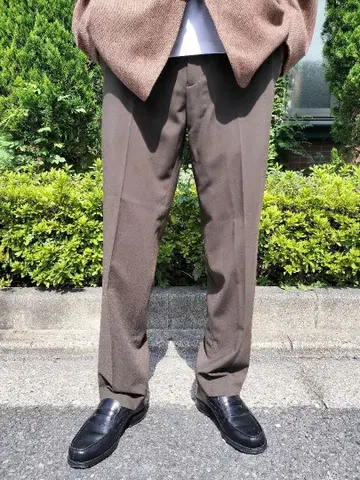 ADAM ET ROPE 슬랙스 다크 올리브