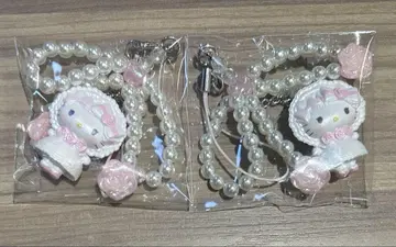 산리오 키티 화이트 프릴 시크릿 스트랩