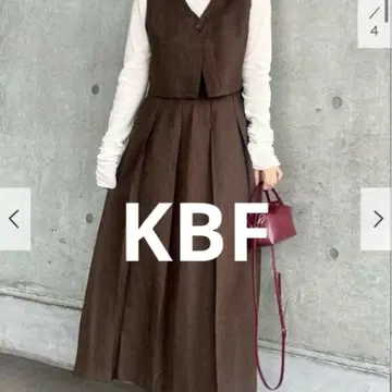 KBF 베스트 세퍼레이트 원피스 다크 브라운 2way