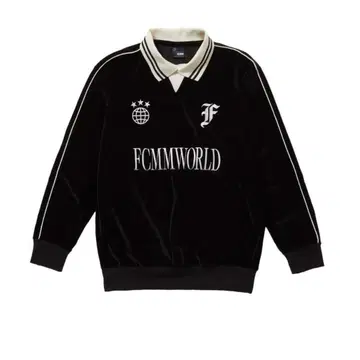 FCMMWORLD 벨로아 폴로 트레이닝복 블랙
