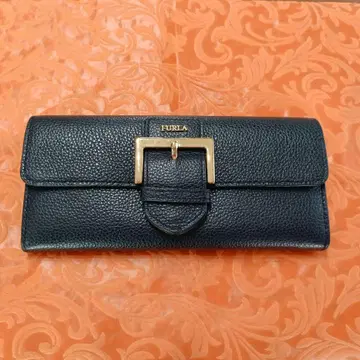 주말 세일! 새상품급 FURLA 가죽 장지갑 네이비