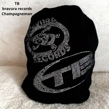 bravura records/TB Champagneman 니트 모자 블랙