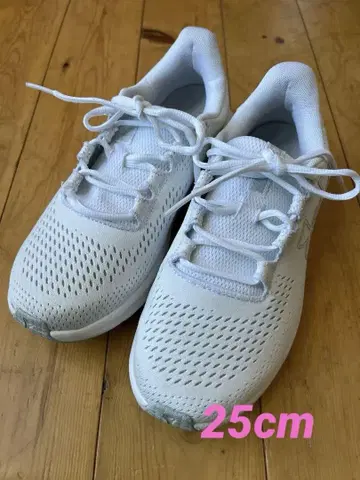 언더아머 25cm 화이트 메쉬 러닝화