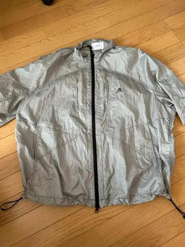 나일론 자켓 실버 풀 집업