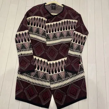 새상품급 Bershka 기하학 패턴 니트 가디건 EUR L