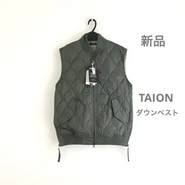 새상품 TAION 밀리터리 다운 베스트 카키