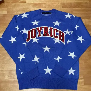 JOYRICHA 별 패턴 긴팔 니트 스웨터
