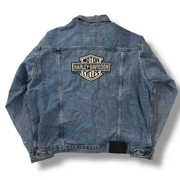 90s Harley-Davidson 데님 자켓 쉴드 로고 와펜