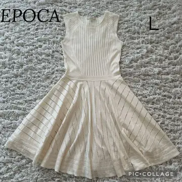 EPOCA 에포카 슬리브리스 플레어 원피스 L 사이즈 A라인 고급