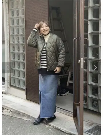 RIVE DROITE 퀼팅 미들 코트