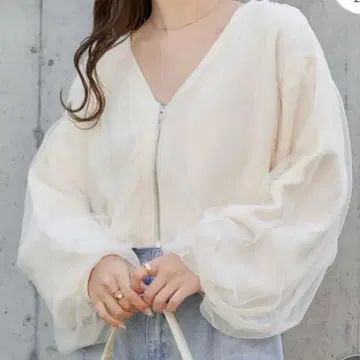 튤 도킹 루즈 가디건 치코