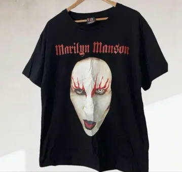 Marilyn Manson 그래픽 T셔츠 블랙