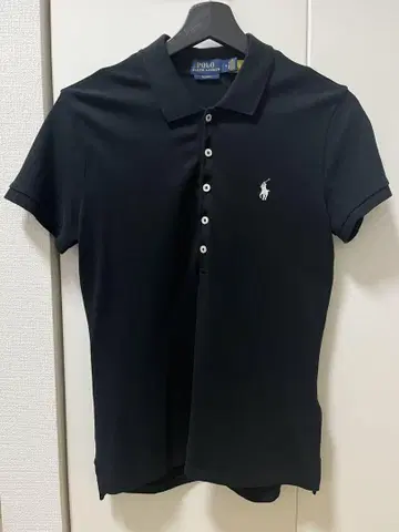 랄프 로렌 피케 셔츠 슬림 타입 M 사이즈 블랙