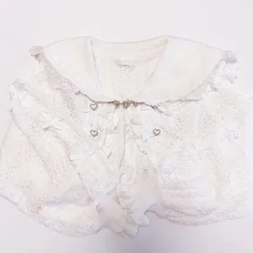 LIZLISA 크롭 시스루 세일러 가디건