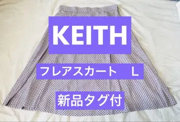 택 포함 새상품 키이스 KEITH 꽃무늬 스커트 사이즈 40 (L)