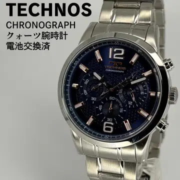 미사용품 TECHNOS 테크노스 쿼츠 크로노그래프 배터리 교환 완료