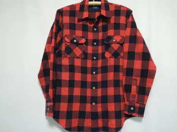 80'sVINTAGE Sears 버팔로 체크 긴팔 셔츠/15