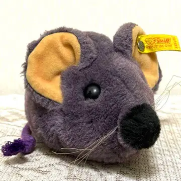 슈타이프 빈티지 쥐 봉제 인형 퍼플