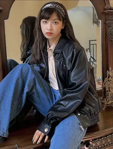 가죽 자켓 SHEIN